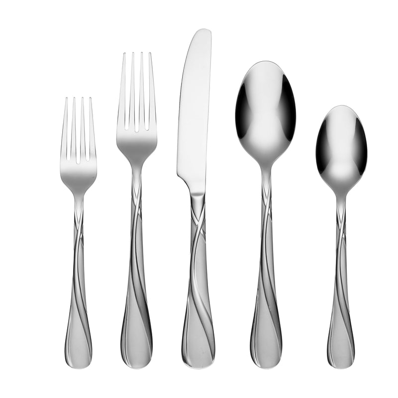 Cambridge Silversmiths  Rue Sand 20-piece Flatware Set