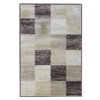 Home Outfitters 2' X 3' Beige Geometric Power Loom Stain Resistant Area Rug