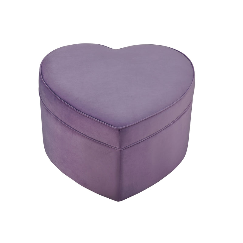 Home Outfitters 32" Purple Velvet Specialty Storage