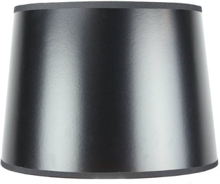 14"W x 10"H Black Parchment Gold-Lined Drum Lampshade