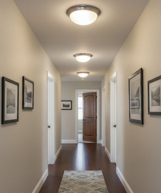 13"w 1-Light LED Flush Mount [6 PACK] Ceiling Lights Brushed Nickel Finish by RP Lighting