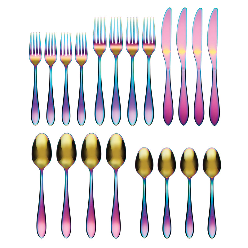 Cambridge Silversmiths Delia Rainbow Mirror 20-piece Flatware Set