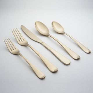 Cambridge Silversmiths Rhiannon Black Satin 20-Piece Flatware Set, Service for 4