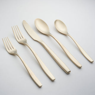 Cambridge Silversmiths Averie Champagne Satin 20-Piece Flatware Set, Service for 4