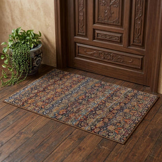 Home Outfitters 2' X 3' Blue And Ivory Ombre Area Rug