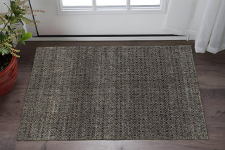 Home Outfitters 2' X 3' Gray Geometric Power Loom Area Rug