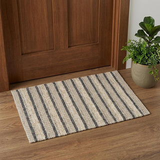 Home Outfitters 2' X 3' Gray and Ivory Wool Hand Woven Area Rug