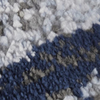 Home Outfitters 2' X 3' Blue Gray And White Abstract Stain Resistant Area Rug