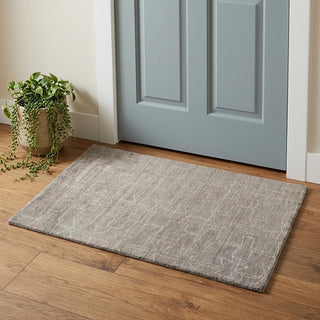 Home Outfitters 2' X 3' Gray and Ivory Abstract Hand Woven Area Rug