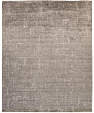 Home Outfitters 2' X 3' Gray and Ivory Abstract Hand Woven Area Rug