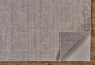 Home Outfitters 2' X 3' Gray and Ivory Abstract Hand Woven Area Rug