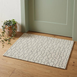 Home Outfitters 2' X 3' Gray and Ivory Abstract Hand Woven Area Rug