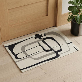 Home Outfitters 2' X 3' Gray and Ivory Wool Abstract Hand Tufted Area Rug