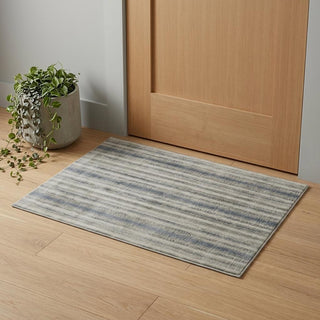 Home Outfitters 2' X 3' Blue and Gray Abstract Hand Woven Area Rug