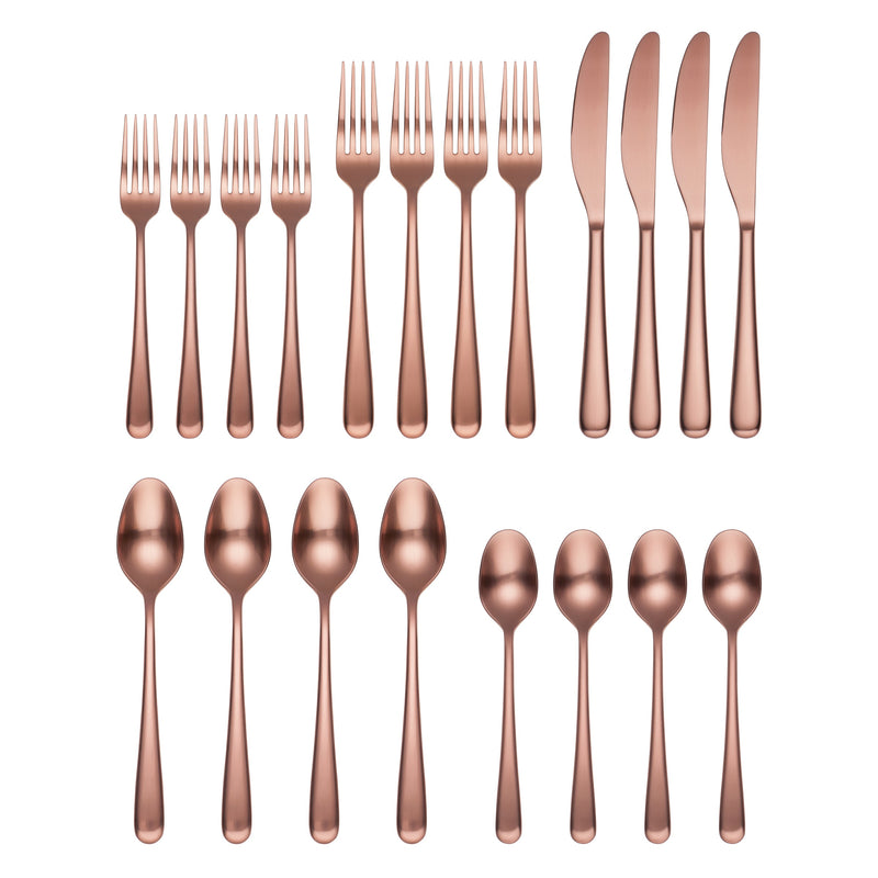 Cambridge Silversmiths  Rafael Copper Satin 20-piece Flatware Set