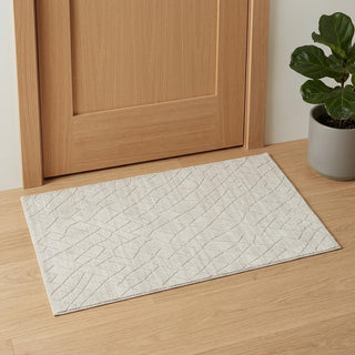 Home Outfitters 2' X 3' Gray and Ivory Striped Hand Woven Area Rug