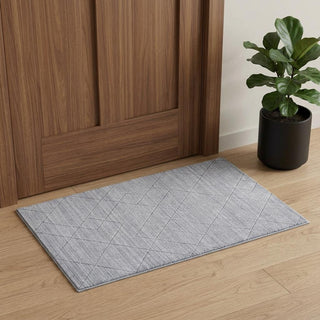 Home Outfitters 2' X 3' Gray Striped Hand Woven Area Rug