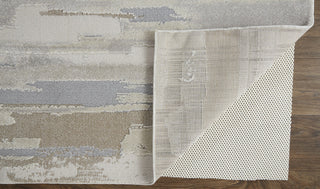 Home Outfitters 4' X 6' Brown and Ivory Abstract Power Loom Distressed Area Rug