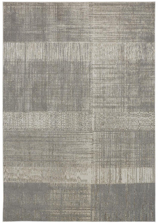 Home Outfitters 2' X 3' Gray And Ivory Abstract Stain Resistant Area Rug
