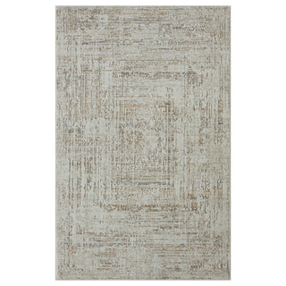 Home Outfitters 4' X 6' Beige Abstract Distressed Area Rug