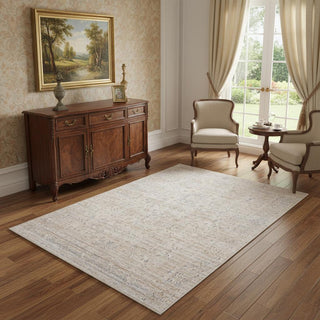 Home Outfitters 4' X 6' Gray Botanical Area Rug