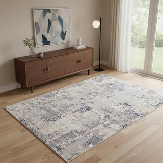 Home Outfitters 4' X 6' Gray Abstract Area Rug