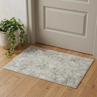 Home Outfitters 2' X 3' Gray Abstract Distressed Area Rug