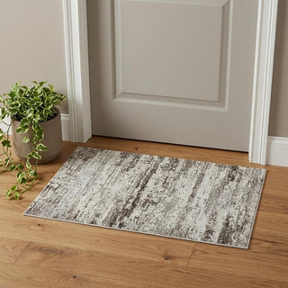 Home Outfitters 2' X 3' Beige Abstract Distressed Area Rug