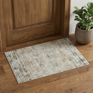 Home Outfitters 2' X 3' Gray Abstract Distressed Area Rug