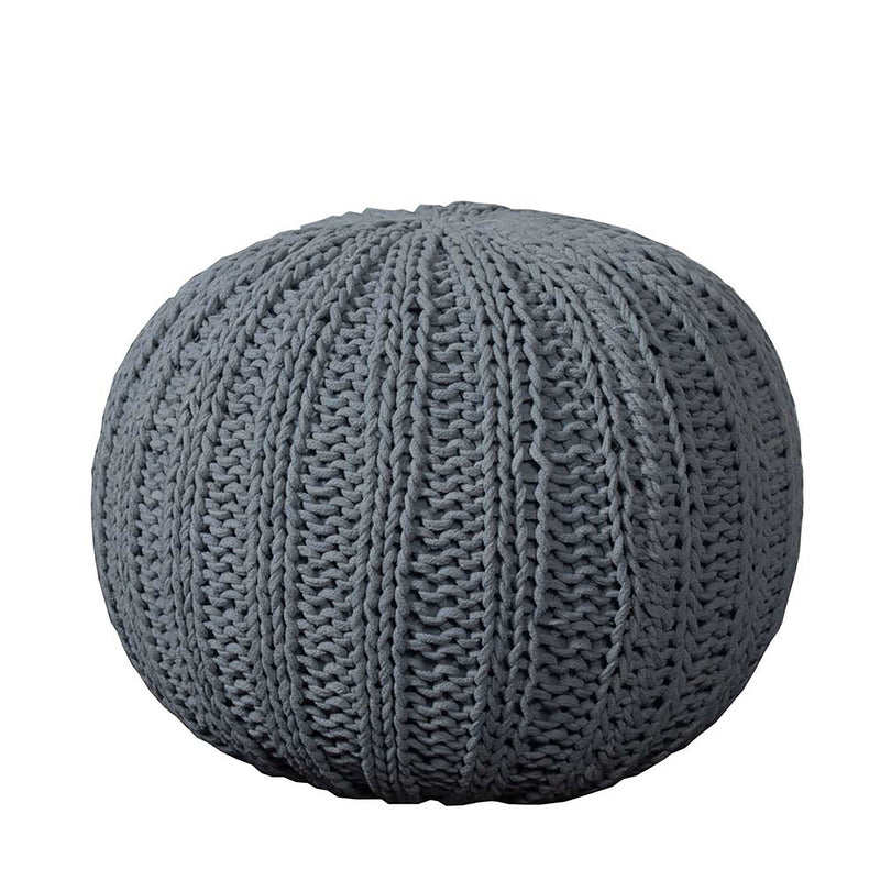 Home Outfitters 20" Gray 100% Cotton Ottoman