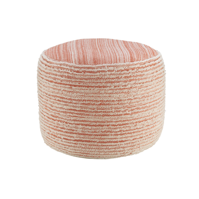 Home Outfitters 18" Pink Polyester Ottoman