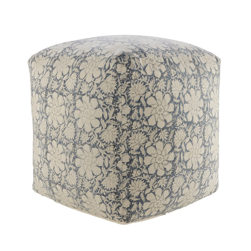 Home Outfitters 20" Beige 100% Cotton Ottoman