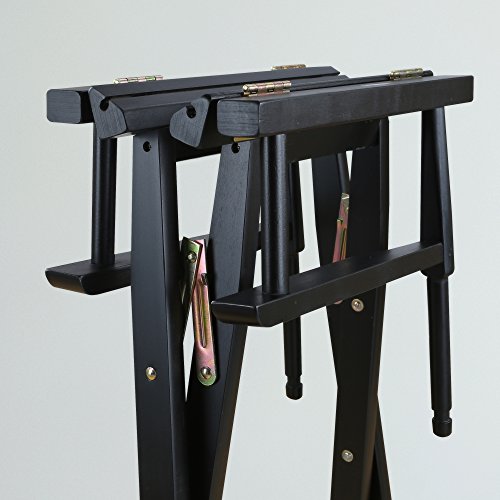 Casual Home 230-02/021-72 30" Black Frame-Lime Green Canvas Director Chair Bar Height, BlackFrame