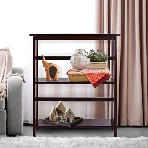 Casual Home Mission Style 3-Shelf Bookcase, Espresso