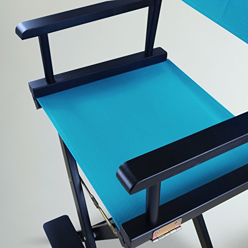Casual Home 230-02/021-27 Director Chair 30" - Bar Height BlackFrame/Turquoise Canvas