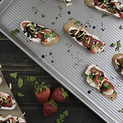 USA Pan 3-Piece Warp Resistant Non-Stick Aluminized Steel Bakeware Set