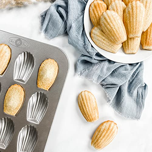 USA Pan Bakeware Madeleine Pan, 16-Well, Aluminized Steel