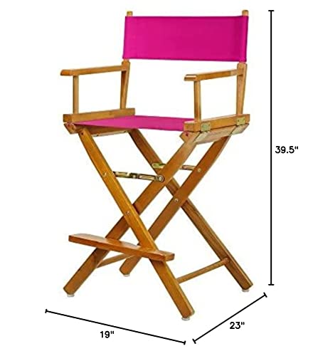 Casual Home 220-05/021-30 Director Chair 24" - Counter Height Honey OakFrame/Magenta Canvas