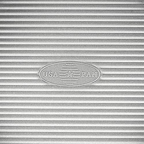 USA Pan American Bakeware Classics 9-Inch Round Cake Pan, Aluminzed Steel, 1 Count (Pack of 2), Silver