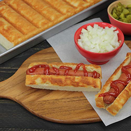 USA Pan Bakeware Aluminized Steel New England Hot Dog Pan