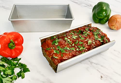 USA Pan Bakeware Aluminized Steel Meat Loaf Pan with Insert