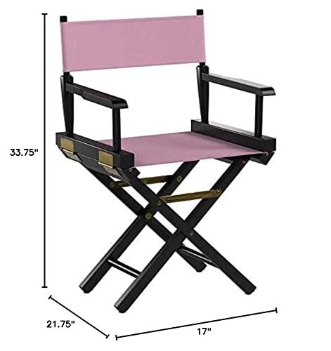Casual Home 200-02/021-22 Director Chair 18" - Classic Height BlackFrame/Pink Canvas