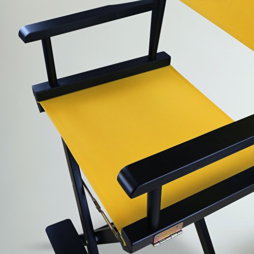 Casual Home 230-02/021-34 Director Chair 30" - Bar Height BlackFrame/Gold Canvas
