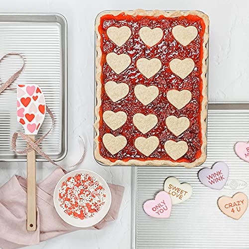 USA Pan Bakeware Aluminzed Steel 5-Piece Set Half, Cookie Sheet, Loaf, Square, Round Cake Pan