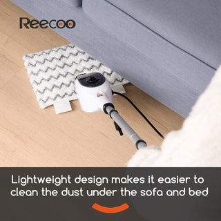 Steam Mop for Floor Cleaning with 10-in-1 Double-Sided Design - Plastic & Steel
