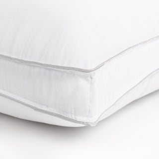 Set of Two Microfiber Down Alternative Medium Hypoallergenic Standard Size Bed Pillows