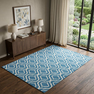 Home Outfitters 4' X 6' Gray Moroccan Power Loom Area Rug
