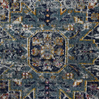 Home Outfitters 2' x 3' Gray Medallion Power Loom Area Rug