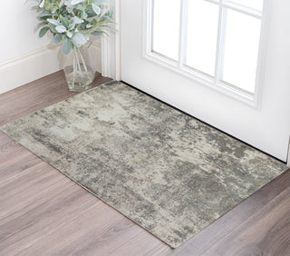 Home Outfitters 2' X 3' Beige Ivory And Gray Abstract Area Rug