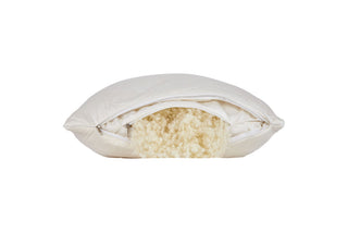 Cotton Wool Hypoallergenic Ergonomic Queen Size Bed Pillow